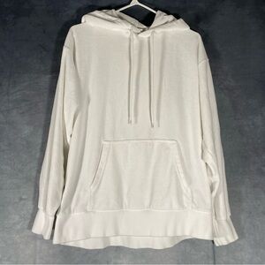 Aritzia TNA Sweat fleece Terry Boyfriend Fit Drawstring Pullover Hoodie Size S